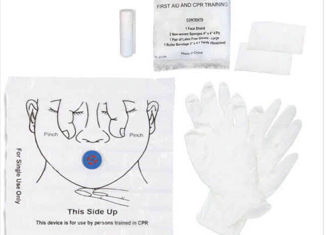 CPR student training kit. First Aid & CPR Student Training Kit (includes triangle bandage)
