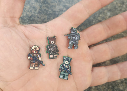 Mini Morale - Tactical Bears - Block Style - Pack 1