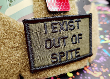 As Seen on Socials - I Exist Out of Spite - 2x3 Patch - Multiple Variants