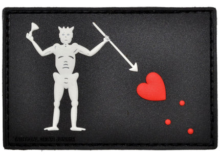 Edward Teach Blackbeard Pirate Flag - PVC Patch