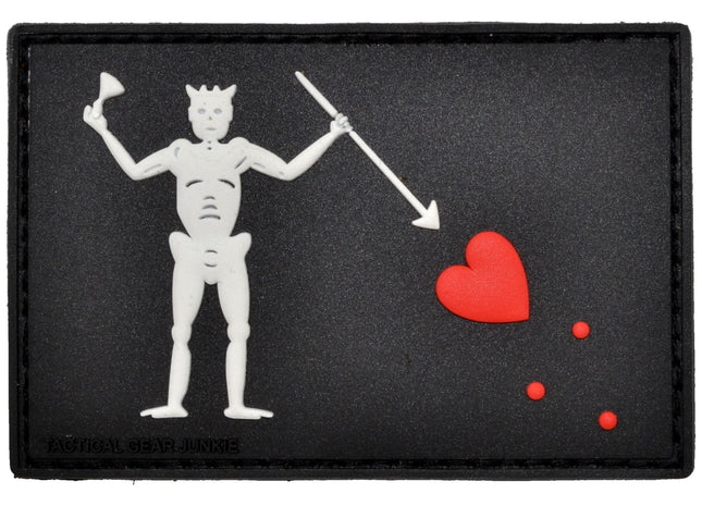 Edward Teach Blackbeard Pirate Flag - PVC Patch