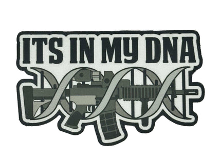 Embrace Your Firearm Passion: 'It's In My DNA' AR15 Rifle - 3.75" Sublimated Patch