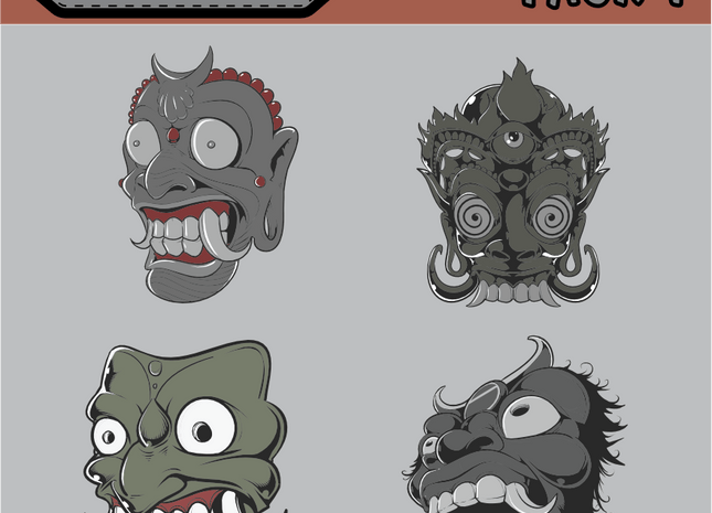 Mini Morale - Oni Mask Patch Pack 1