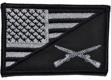 Rifle Cross Infantry USA Flag - 2.25x3.5 Patch