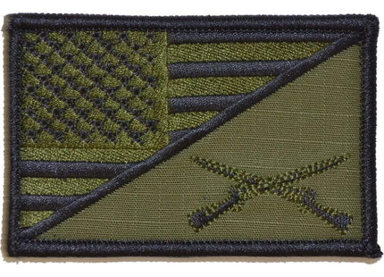 Rifle Cross Infantry USA Flag - 2.25x3.5 Patch