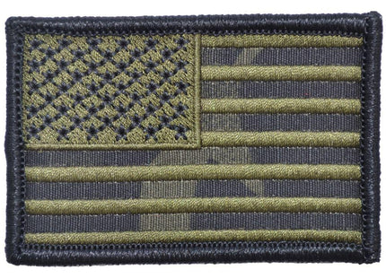 US Flag - 2x3 - Multicam Black w/ Olive Drab