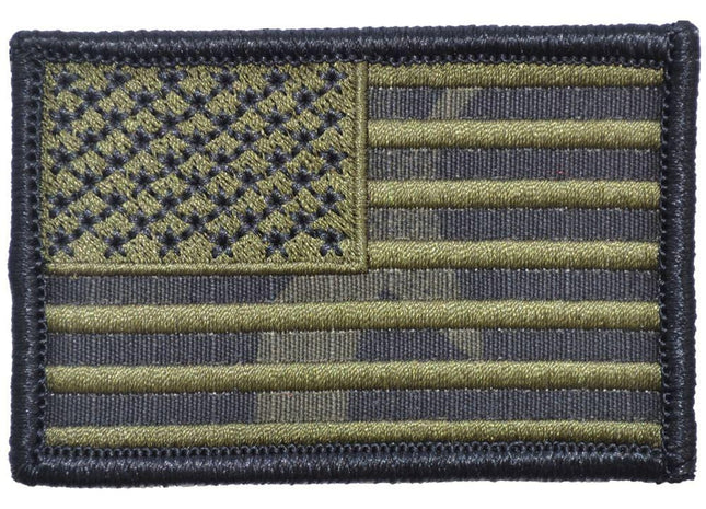 US Flag - 2x3 - Multicam Black w/ Olive Drab