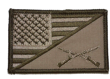 Rifle Cross Infantry USA Flag - 2.25x3.5 Patch