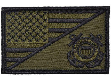 Coast Guard USA Flag - 2.25x3.5 Patch