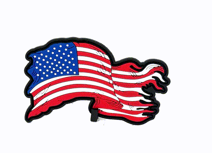 USA Waving Flag 4-Inch PVC Patch - Vibrant Patriotism for Those who still love THE USA