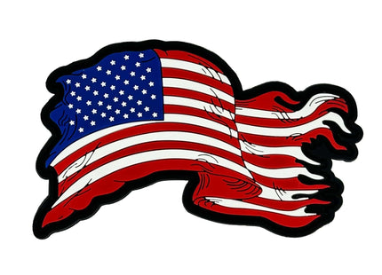 USA Waving Flag 4-Inch PVC Patch - Vibrant Patriotism for Those who still love THE USA