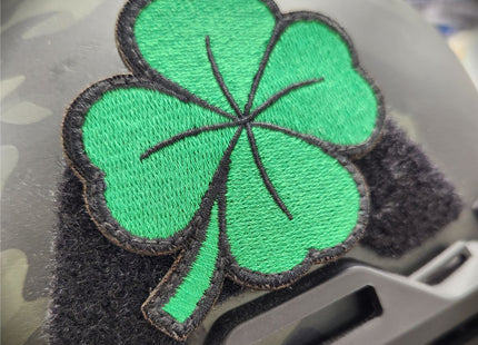 Shamrock Four Leaf Clover Embroidered Cut to Shape - 2.5x2.5 Patch - Luck of the Irish