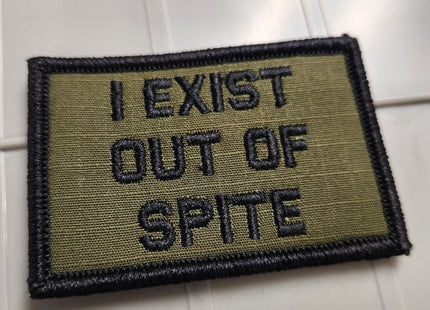 As Seen on Socials - I Exist Out of Spite - 2x3 Patch - Multiple Variants