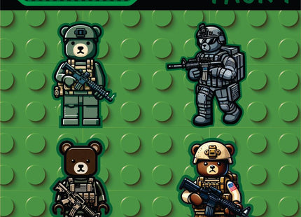 Mini Morale - Tactical Bears - Block Style - Pack 1