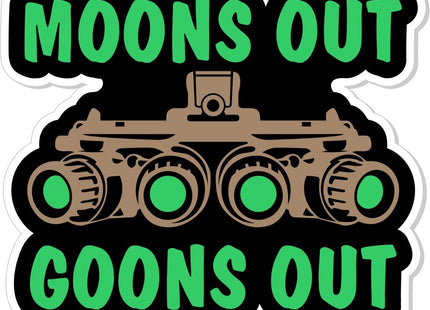 Moons Out Goons Out - 3.5" Sticker