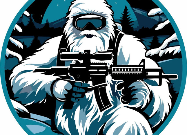 STICKER - Alpine Avenger Tactical Yeti:  Master Mountain Warfare Certified!