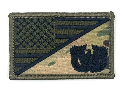 Warrant Officer - USA Flag - 2.25x3.5 Patch